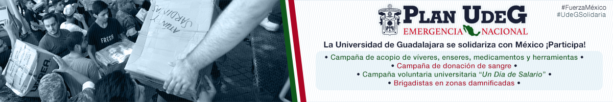 PLAN UdeG EMERGENCIA NACIONAL ¡Participa! Conoce más y participa.
