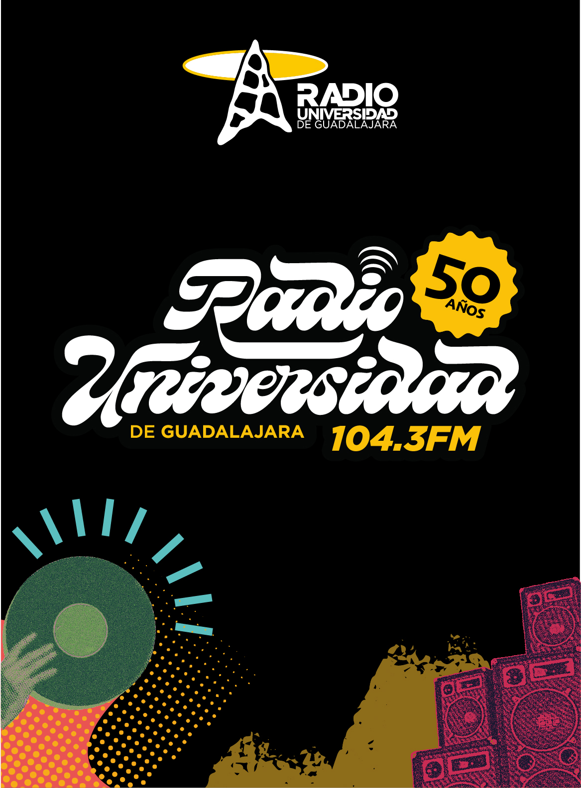 50 Años, Radio Universidad de Guadalajara 104.3 F.M.
