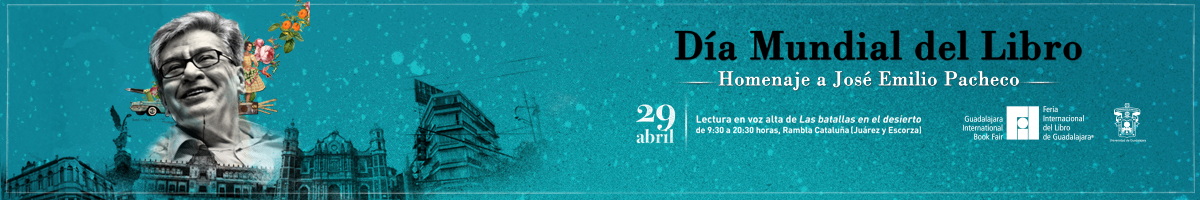29 de abril Día del libro- Homenaje a José Emilio Pacheco Ilustracion con José Emilio Pacheco sonriente