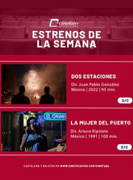 Cartel de los estrenos del Cineforo Universidad, del 23 al 30 de agosto Cartel de los estrenos del Cineforo Universidad, del 23 al 30 de agosto