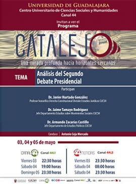 Cartel del Programa Catalejo Análisis del segundo debate presidencial