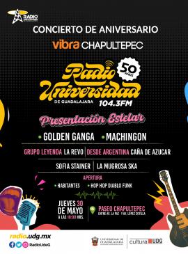 Festeja el 50 aniversario de Radio Universidad con música en el Vibra Chapultepec Festeja el 50 aniversario de Radio Universidad con música en el Vibra Chapultepec