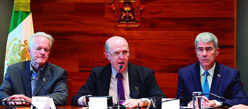 Rector General de la Universidad de Guadalajara, doctor Miguel Angel Navarro Navarro durante la Reunión de Verano de la Asociación de Universidades Públicas “Land Grand” de Estados Unidos