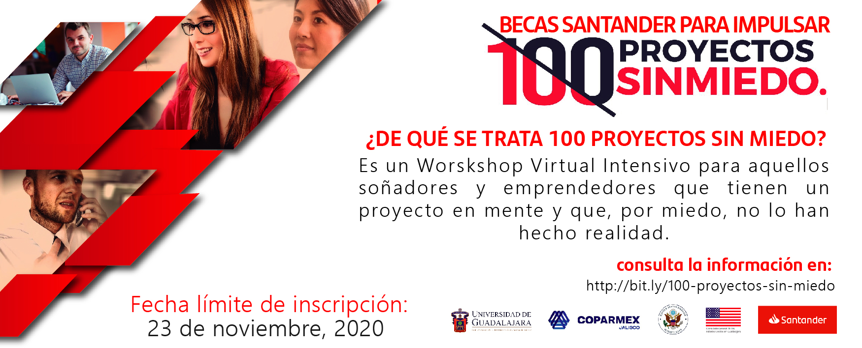 Programa de Becas Santander “100 Proyectos sin Miedo”