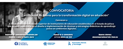 Convocatoria: Certificación de líderes para la transformación digital en educación