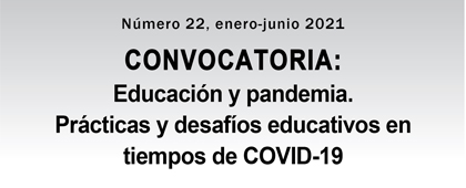 Convocatoria: Diálogos sobre Educación, número 22, enero-junio 2021