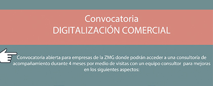Convocatoria: Digitalización comercial