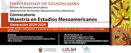Grafico de la Maestría en Estudios Mesoamericanos, generación 2024-2026