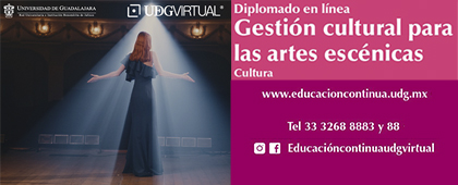 Cartel de Diplomado en línea: Gestión cultural para las artes escénicas