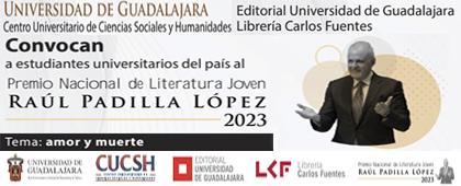 Cartel del Premio Nacional de Literatura Joven Raúl Padilla López 2023