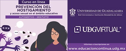 Cartel de Curso en línea: Prevención del hostigamiento y acoso sexual en el ámbito educativo