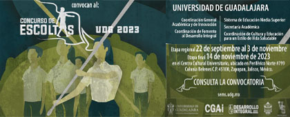 Cartel del Concurso de Escoltas UDG 2023