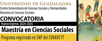 Cartel de la Maestría en Ciencias Sociales, convocatoria 2024-2026