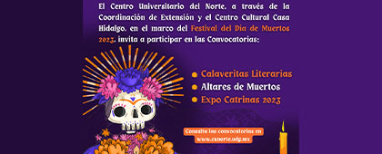 Cartel del Participa en las actividades conmemorativas del Festival del Día de Muertos en CUNorte
