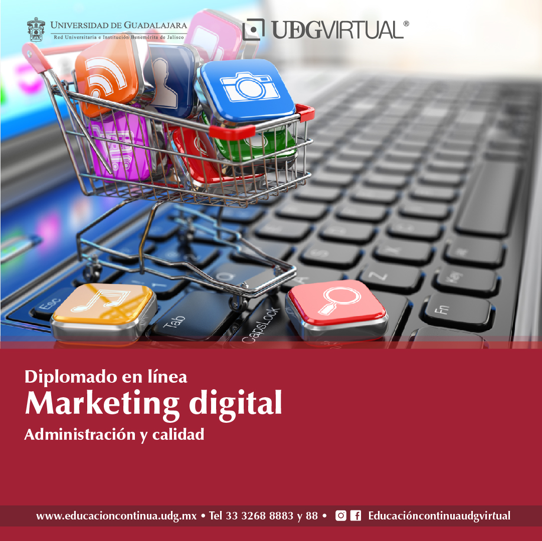 Cartel del Diplomado en línea: Marketing digital