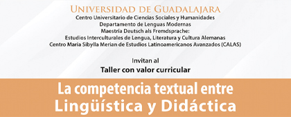 Cartel del Taller: La competencia textual entre Lingüística y Didáctica