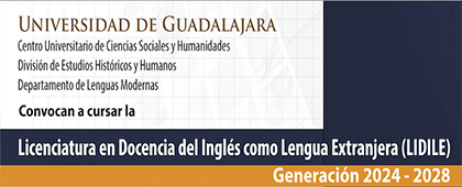 Cartel de la Licenciatura en Docencia del Inglés como Lengua Extranjera (LIDILE), generación 2024-2028