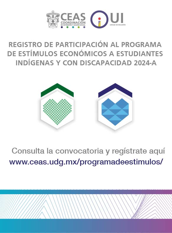 Cartel del Programa de Estímulos Económicos Estudiantes Indígenas y con Discapacidad 2024A