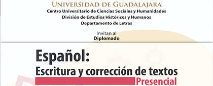 Cartel del Diplomado Español: Escritura y corrección de textos