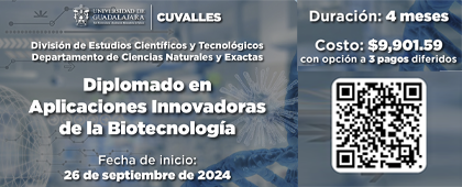 Cartel del Diplomado en Aplicaciones Innovadoras de la Biotecnología