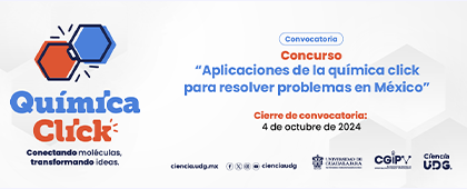 Cartel del Concurso: Aplicaciones de la química click para resolver problemas en México