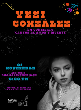 Yesi González en concierto. Cantos de amor y muerte