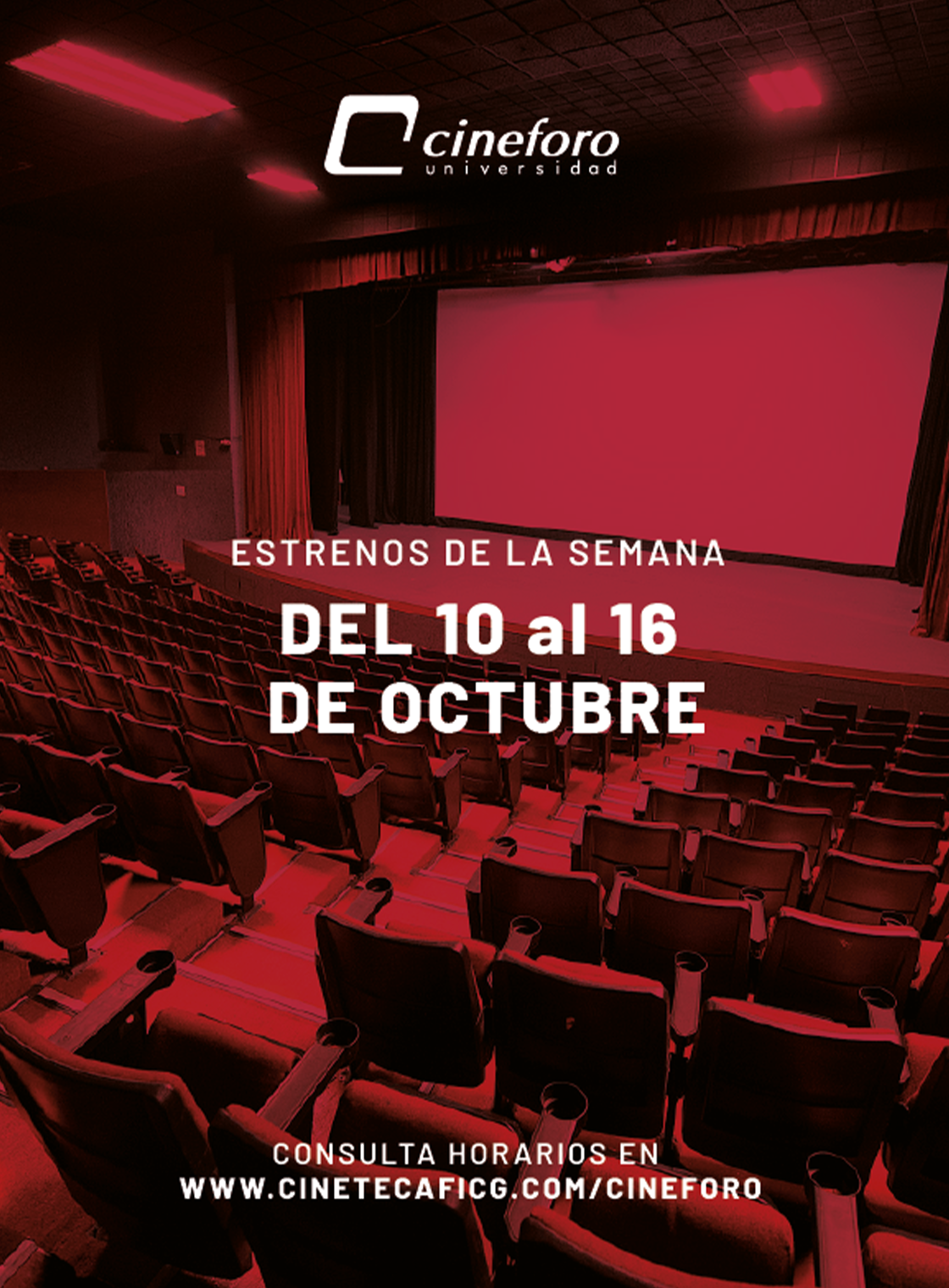 Cartelera del Cineforo Universidad