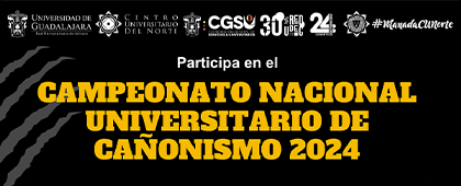 Cartel del Campeonato Nacional Universitario de Cañonismo 2024