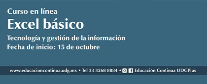 Cartel del Curso en línea: Excel básico