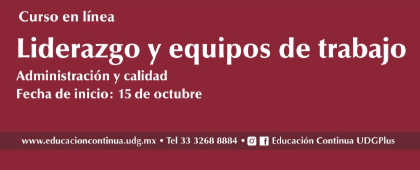 Cartel del curso en línea: Liderazgo y equipos de trabajo