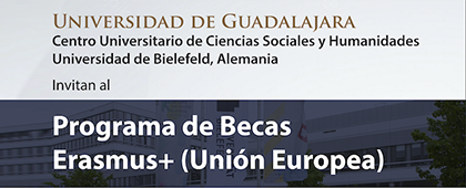 Cartel del Programa de Becas Erasmus+ (Unión Europea)