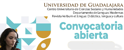 Cartel de la convocatoria a participar en la Revista Verbum et Lingua: Didáctica, lengua y cultura (Edición 26 julio-diciembre de 2025)