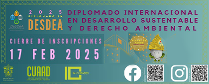 Cartel del Diplomado Internacional en Desarrollo Sustentable y Derecho Ambiental 2025