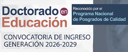 Cartel del Doctorado en Educación, generación 2026-2029