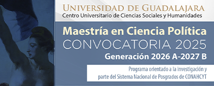 Cartel de la Maestría en Ciencia Política, convocatoria 2025