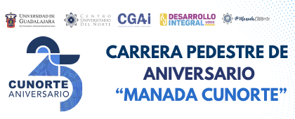 Cartel de la Carrera Pedestre de Aniversario "Manada CUNorte"