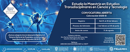 Cartel de la Maestría en Estudios Transdisciplinares en Ciencia y Tecnología