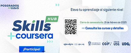 Cartel de los Cursos especializados de Skills Hub en Coursera