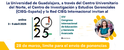 Convocatoria de Participa con una ponencia en el XIV Congreso Internacional de Educación y Gerencia Avanzada (CIEG)