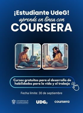 ¡Estudiante UdeG! Aprende en línea con COURSERA