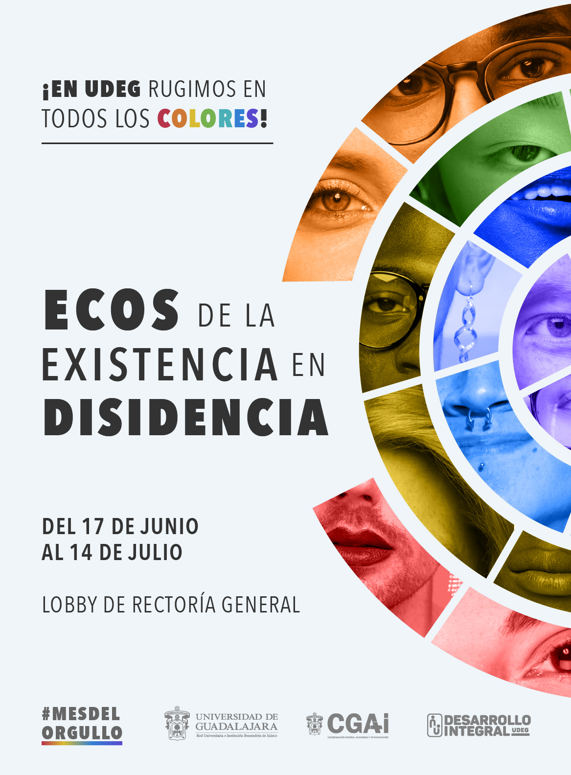 Cartel de la Exposición: Ecos de la existencia en disidencia