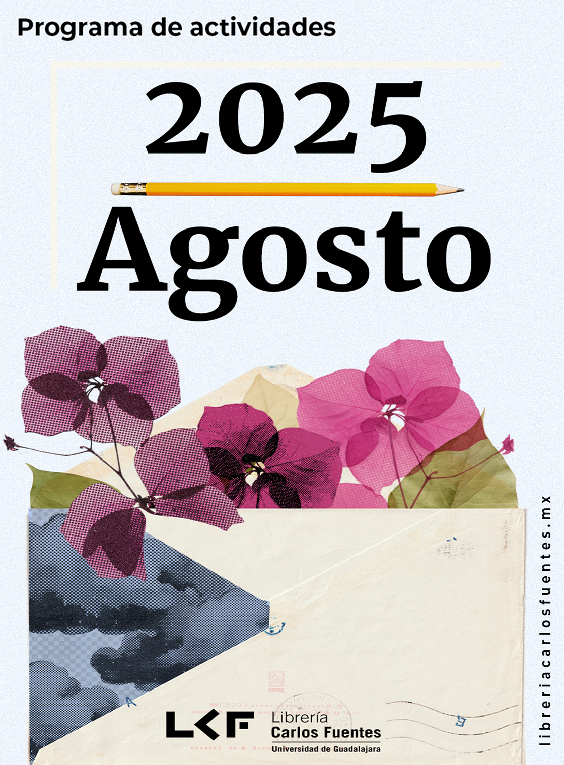 Programación del mes de AGOSTO de la Librería Carlos Fuentes