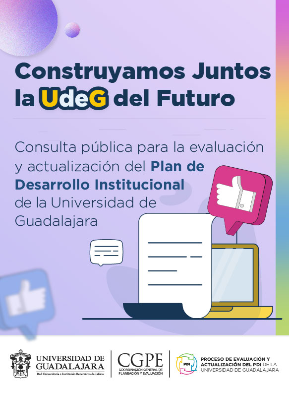 Banner Participa en la consulta pública para la evaluación y actualización del Plan de Desarrollo Institucional de la Universidad de Guadalajara