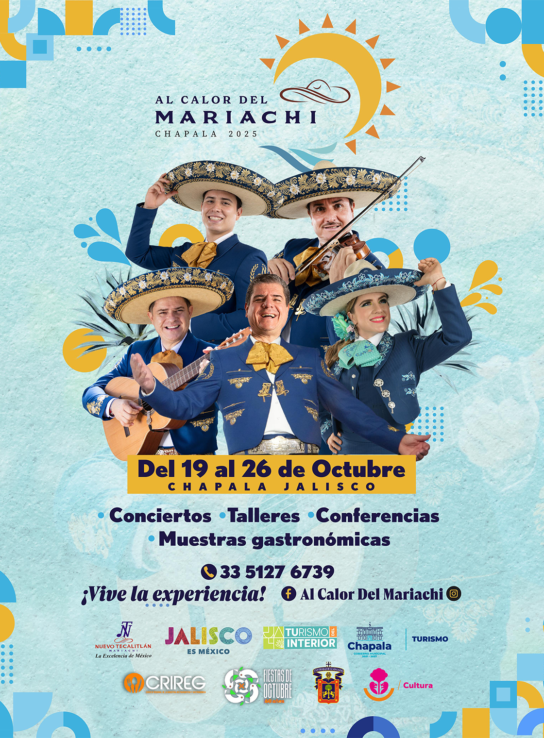 Banner Al calor del mariachi, Chapala 2025