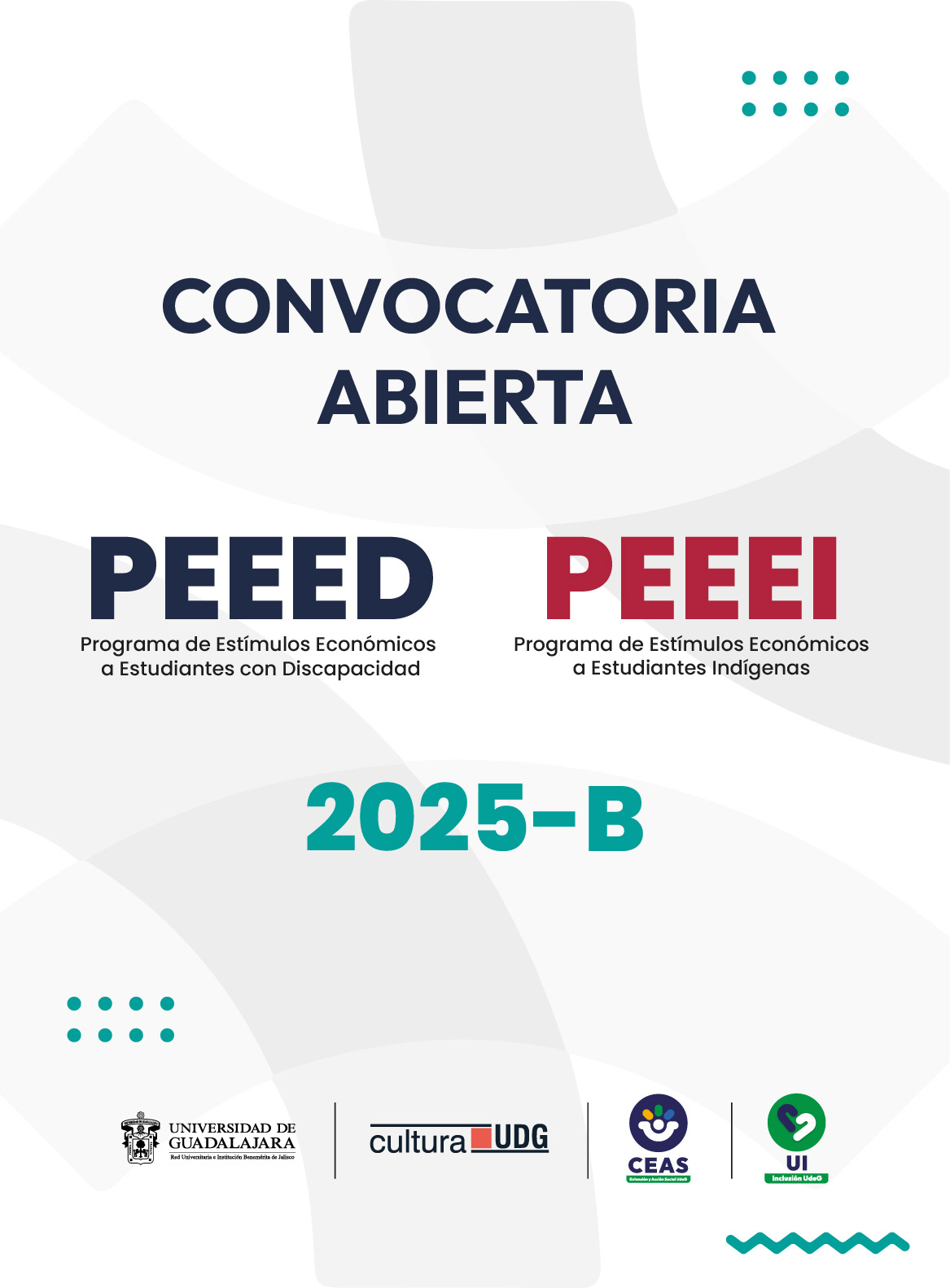 Cartel del Programa de Estímulos Económicos a Estudiantes con Discapacidad 2025B