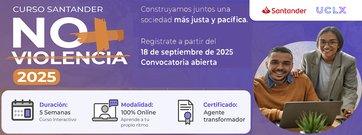 Cartel del Curso Santander: No+Violencia 2025