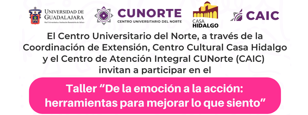 Cartel del Taller: "De la emoción a la acción: Herramientas para mejorar lo que siento"