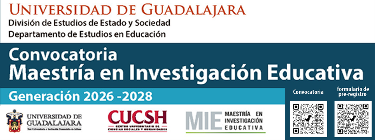 Cartel de la Maestría en Investigación Educativa, generación 2026-2028