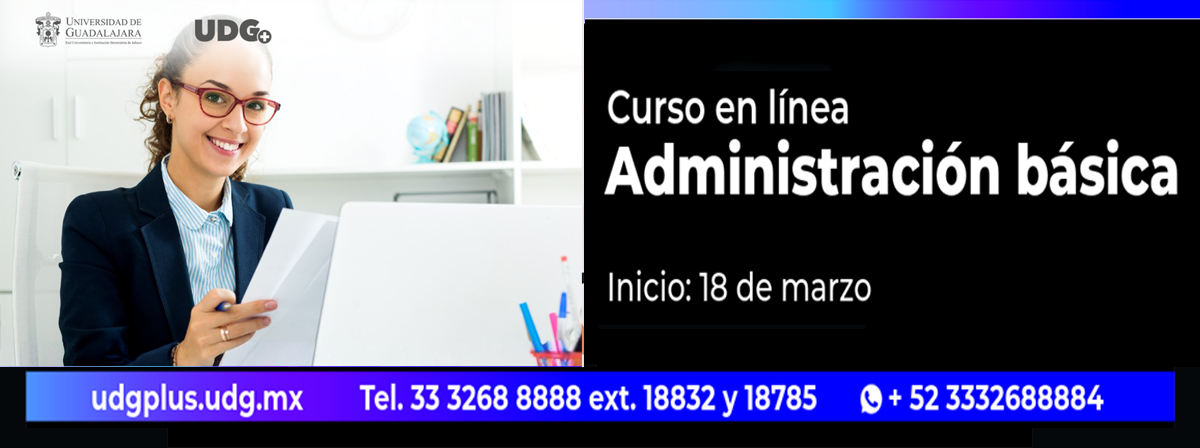 Cartel del Curso en línea: Administración básica