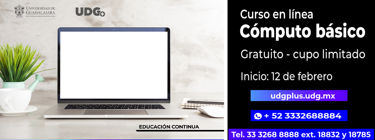 Cartel del Curso en línea: Cómputo básico